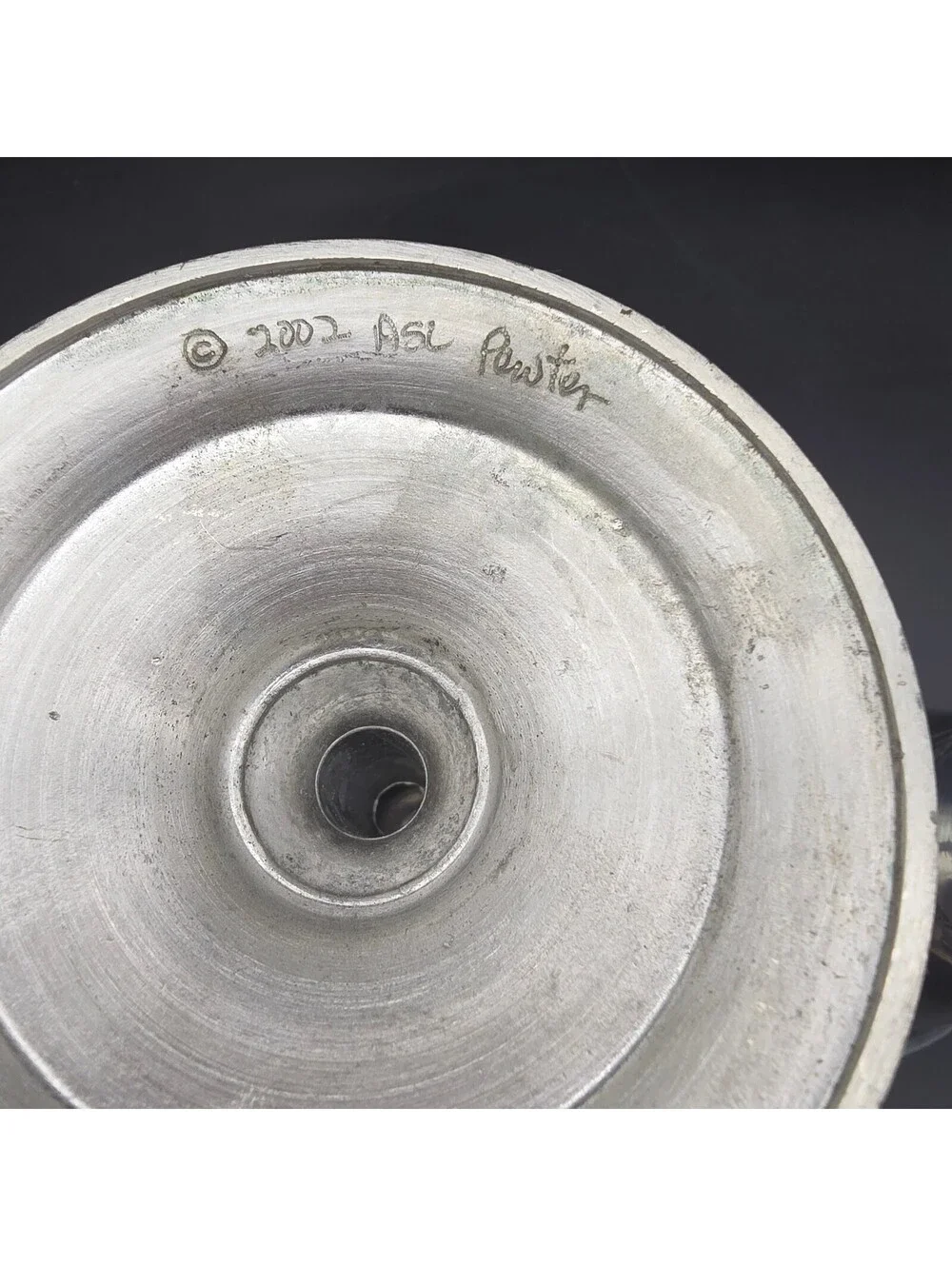 Vintage 2002 ASL Pewter Goblets Set of 4 Lead Free Signed MO